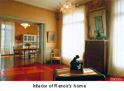 Interior of Renoir's home