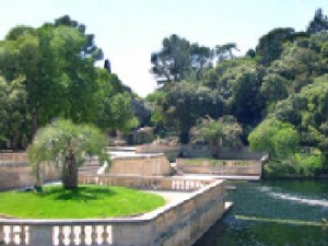 Gardens of the Fountain in Nimes