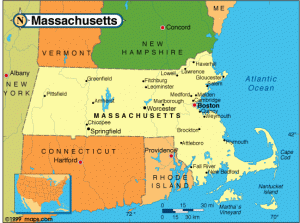 map New England